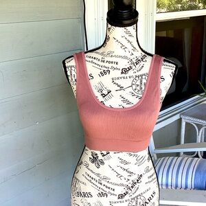 Aerie Mauve Ribbed Top